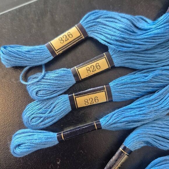 Quilt Blocks for Hand quilting, Vintage 1980, 12 squares, 22 embroidery floss - Picture 5 of 12